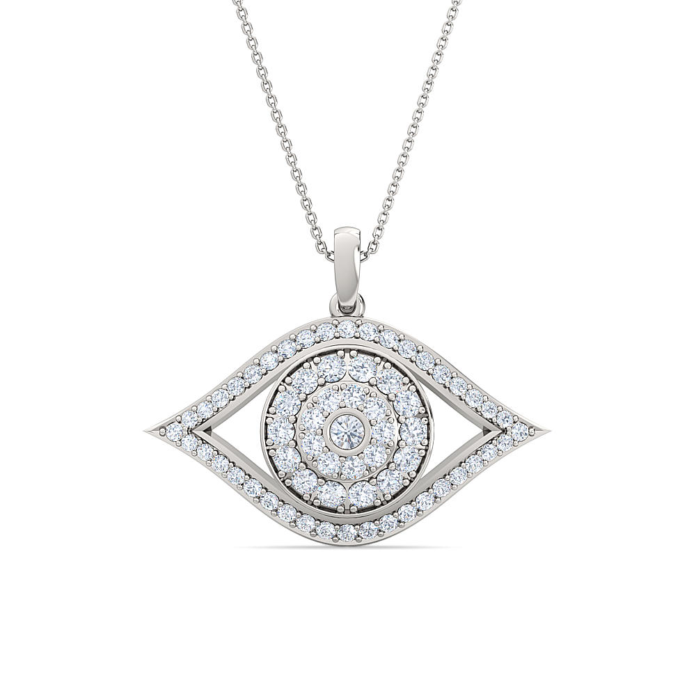 eye shape diamond pendant pendent for women | mesmerizing statement jewelry piece