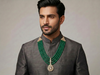 Green Beaded Diamond Necklace for Men | Multi-Strand Beads with Diamond Pendant Detail