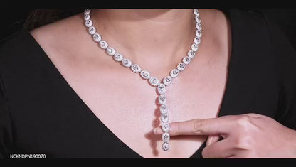 Eterna Drop Diamond Necklace Set
